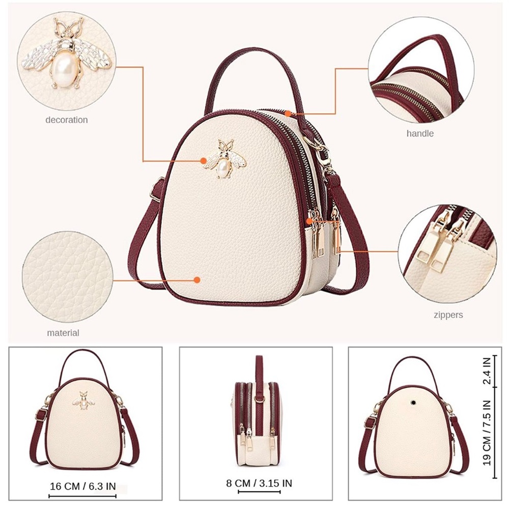 NEW! Mini Crossbody Bag | Red - Picture 2 of 2